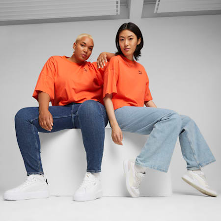 CLASSICS Women's Oversized Tee, Hot Heat, small-AUS