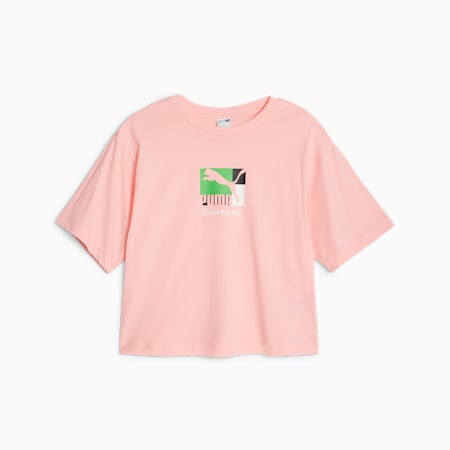 Classics Brand Love T-Shirt Damen, Peach Smoothie, small