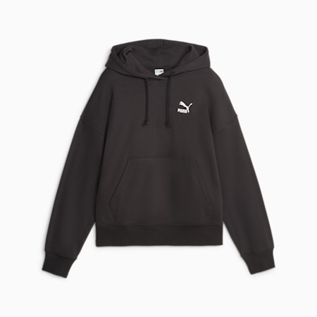 CLASSICS Women's Oversized Hoodie, PUMA Black, small-SEA