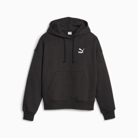 CLASSICS Women's Oversized Hoodie, PUMA Black, small-AUS