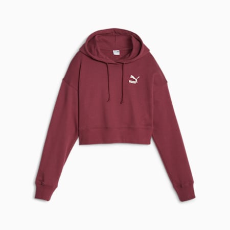 PUMA Womens Zip Hoodie Sweater UK 18 XL Maroon Cotton, Vintage &  Second-Hand Clothing Online