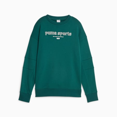 PUMA TEAM Women's Sweatshirt, Malachite, small-SEA