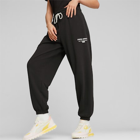 Workout Pants Capris for Women Yoga Capri Trackpants High Waist Drawstring  Jogging Hiking Athletic Sweat Slacks (X-Large, Gray) 