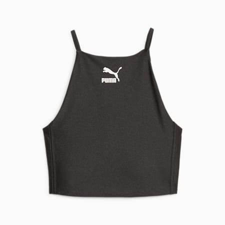 T7 Women's Crop Top, PUMA Black, small-AUS