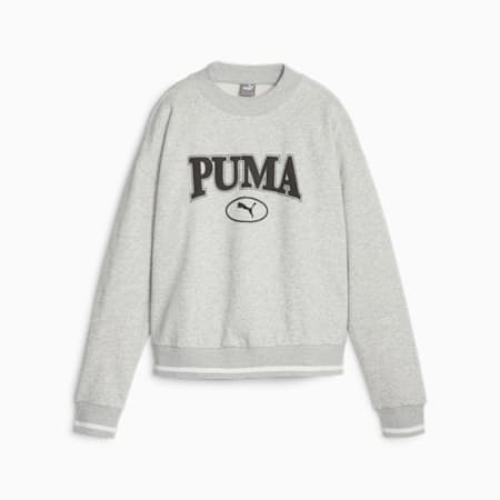 PUMA SQUAD Women s Sweatshirt Light Gray Heather PUMA