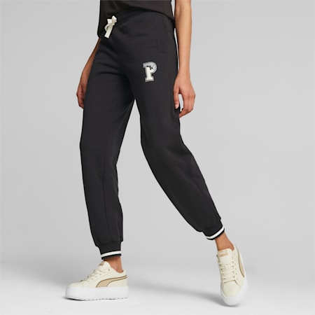 PUMA SQUAD Women's Sweatpants, PUMA Black, small-AUS