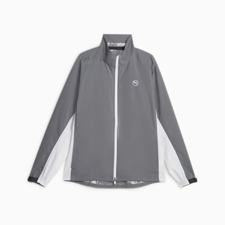 DRYLBL Men's Golf Rain Jacket, Slate Sky-White Glow, small-SEA