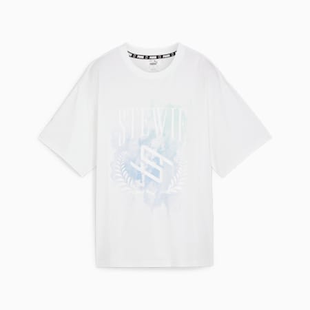STEWIE x WATER basketbal T-shirt voor dames, PUMA White, small