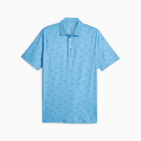 Cloudspun Echo Men's Golf Polo, Regal Blue-Navy Blazer, small-AUS