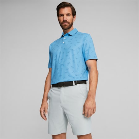Cloudspun Echo Men's Golf Polo, Regal Blue-Navy Blazer, small-AUS