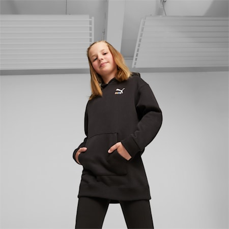 Classics Sweater Weather Youth Hoodie, PUMA Black, small