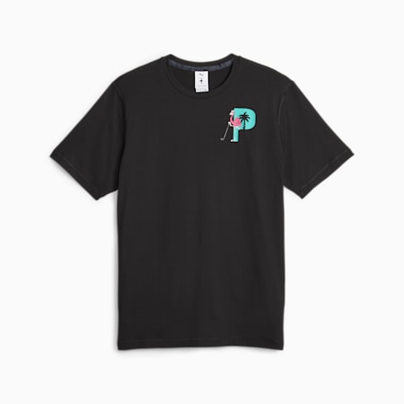 Camiseta gráfica PUMA x PALM TREE CREW para hombre, PUMA Black, small