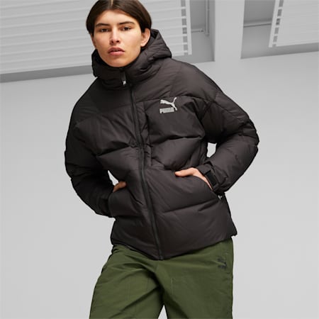 Men's Down Jacket, PUMA Black, small-AUS