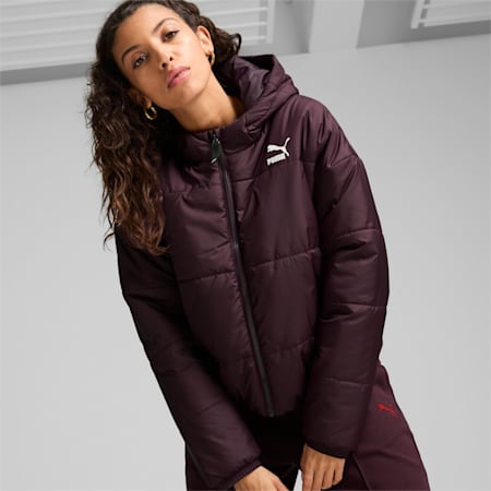 Classics Women's Padded Jacket, Midnight Plum, small