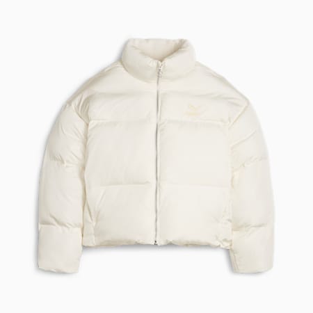 Classics Oversized Women's Puffer Jacket, Frosted Ivory, small