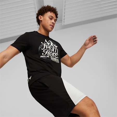 PUMA x MELO Tee, PUMA Black, small-AUS