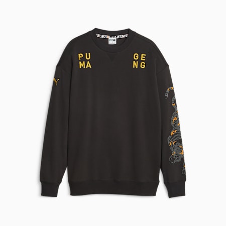 푸마 x 젠지 크루넥 스웨터<br>Puma x Gen.G Crew Neck Sweater, PUMA Black, small-KOR