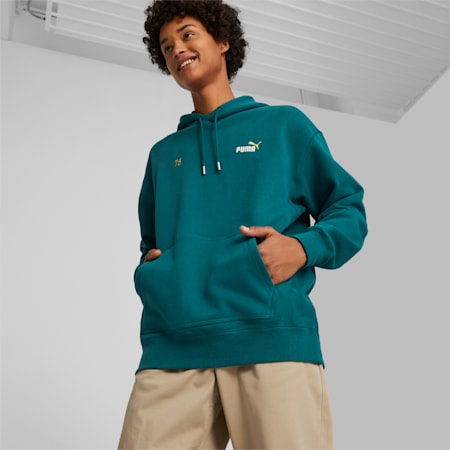 PUMA 75 Logo Celebration Men's Hoodie, Malachite, small-AUS