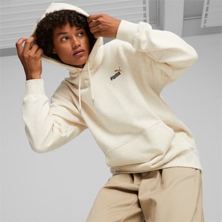 PUMA 75 Logo Celebration Men's Hoodie, Beige Heather, small-AUS