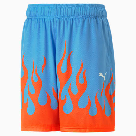 Neymar Jr Basketball Shorts Men, Cayenne Pepper-Blue Glimmer, small-PHL