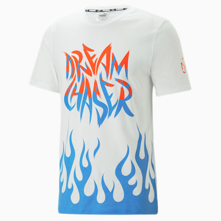 Neymar JR. เสื้อยืดบาสเกตบอลแขนสั้นสำหรับผู้ชาย, PUMA White, small-THA