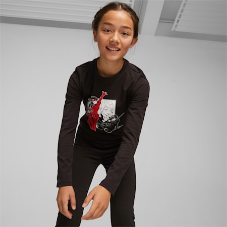 T-shirt à manches longues PUMA x MIRACULOUS Enfant et Adolescent, PUMA Black, small-DFA
