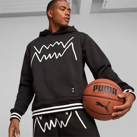 Sudadera de baloncesto Franchise Core para hombre, PUMA Black-PUMA Black, small