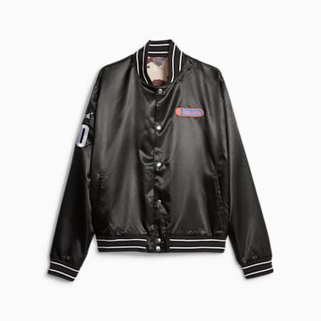Clyde's Closet Men's Basketball Jacket, PUMA Black, small-AUS