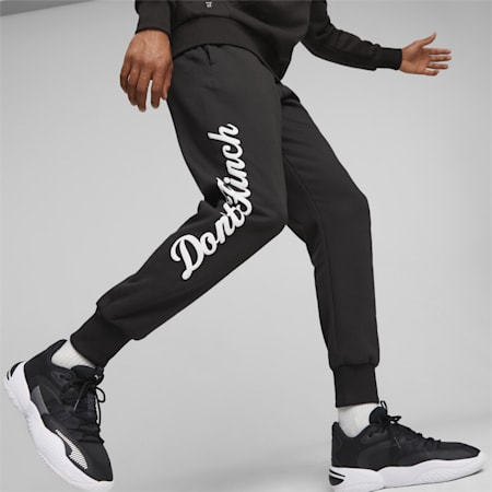 DYLAN Men's Basketball Sweatpants, PUMA Black, small-PHL