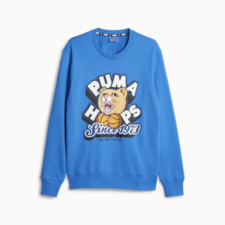 DYLAN basketbal-sweatshirt voor heren, Ultra Blue, small