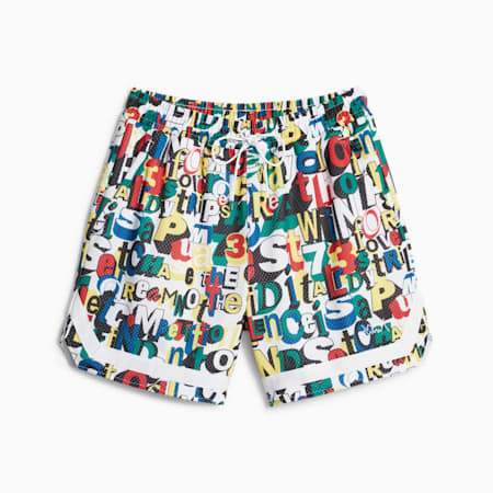 Trash Talk Men's Basketball Shorts, PUMA White-AOP, small-PHL