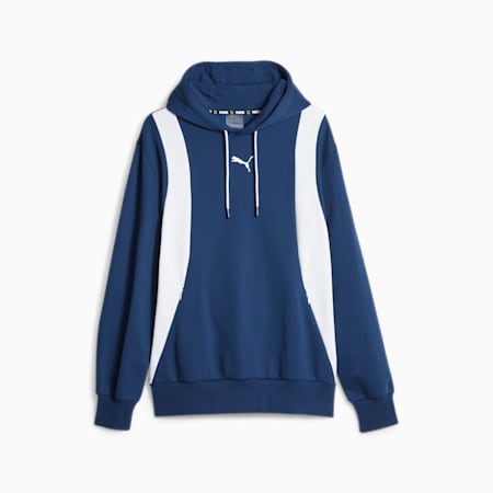 Blueprint Formstrip Men's Basketball Hoodie, Persian Blue-PUMA White, small-DFA