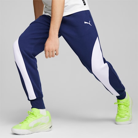 Blueprint Formstrip Men's Basketball Pants, Persian Blue-PUMA White, small-PHL