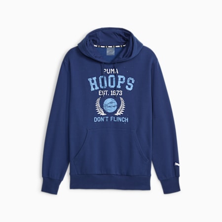 Graphic Booster Men's Basketball Hoodie, Persian Blue, small-AUS