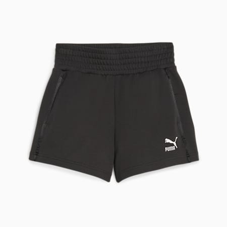 T7 Women's High Waist Shorts, PUMA Black, small-PHL