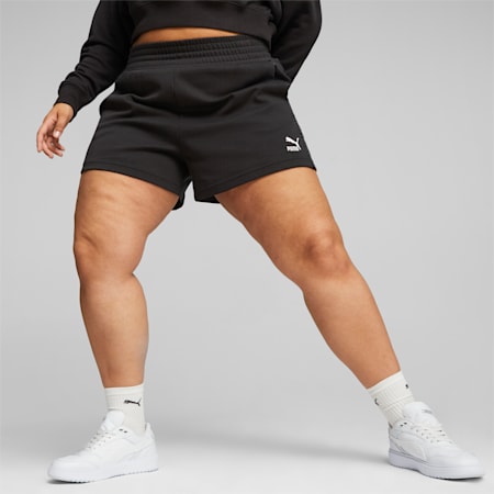 T7 Women's High Waist Shorts, PUMA Black, small-AUS
