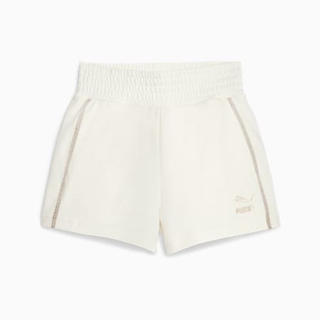 T7 Women's High Waist Shorts, Warm White, small-AUS