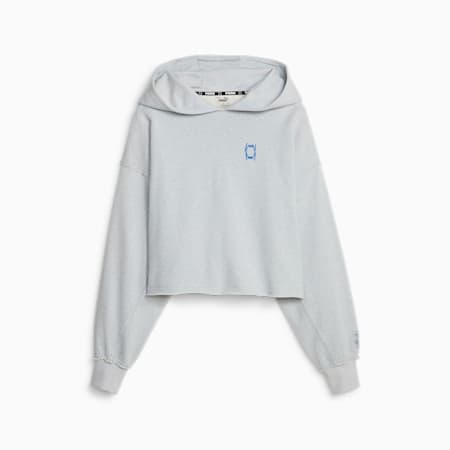 Plant Dye Pivot Women s Basketball Cropped Hoodie Bold Blue