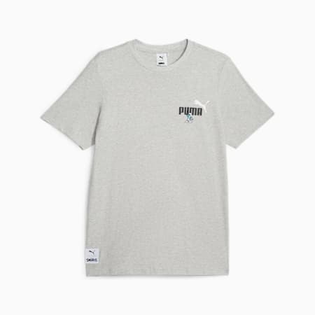 PUMA x THE SMURFS Tee, Light Gray Heather, small-SEA