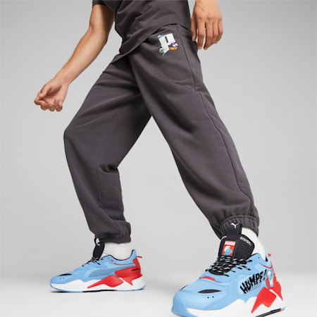 PUMA x THE SMURFS Sweatpants, Dark Coal, small-DFA