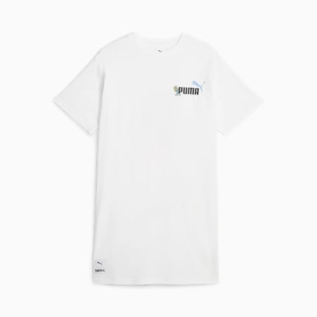 T-shirt long PUMA X LES SCHTROUMPFS, PUMA White, small-DFA