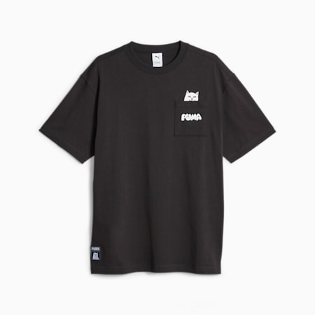 T-shirt à poches PUMA X RIPNDIP, PUMA Black, small-DFA