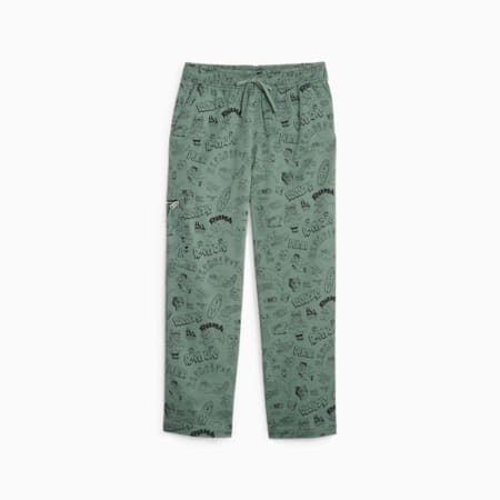 PUMA x RIPNDIP Men's Twill Pants, Eucalyptus, small-SEA