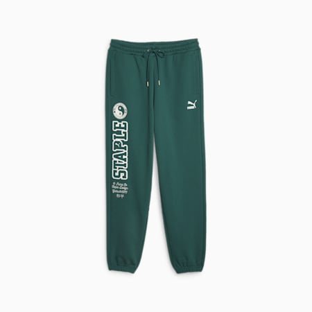 PUMA x STAPLE Men's Sweatpants, Malachite, small-SEA