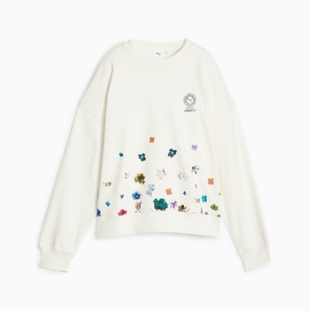 PUMA x LIBERTY Women's Sweatshirt, Warm White, small