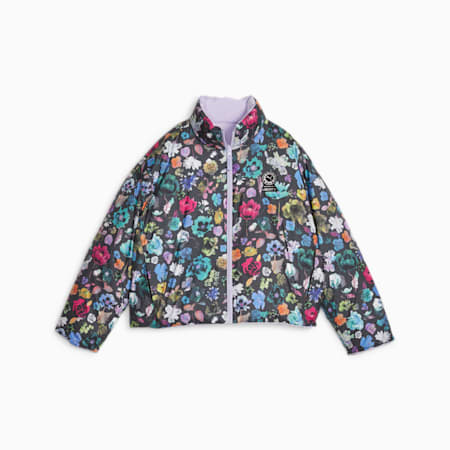 PUMA x LIBERTY Women's Reversible Puffer Jacket, Vivid Violet, small