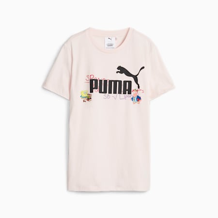 PUMA x SPONGEBOB SCHWAMMKOPF T-Shirt Teenager, Frosty Pink, small