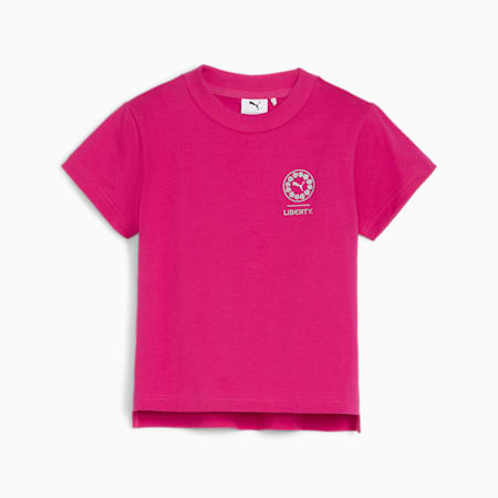 PUMA x LIBERTY Graphic T-Shirt Kinder, Pinktastic, small