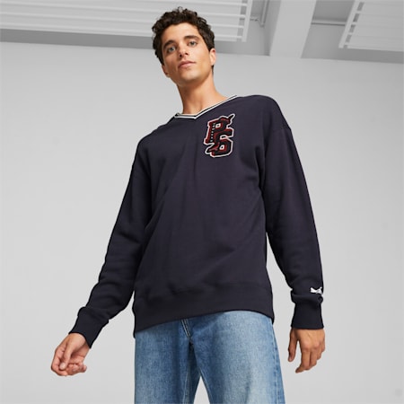 Navy puma sweatshirt best sale