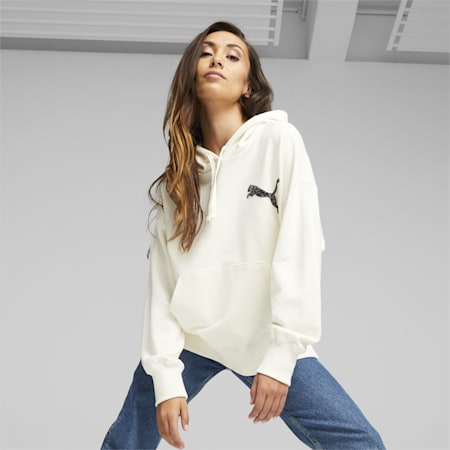 Hoodie with shop swarovski crystals
